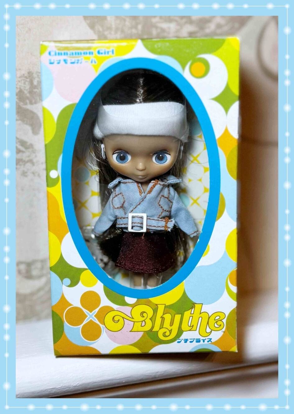 Petite Blythe PBL-18 Cinnamon Girl 4" Mini Fashion Doll Hasbro Takara Japan Vtg